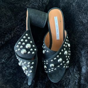 & Other Stories Suede slip on heel